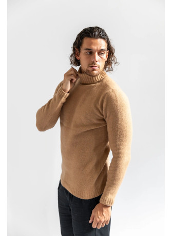 copy of Camel men's virgin wool cyclist neck sweater