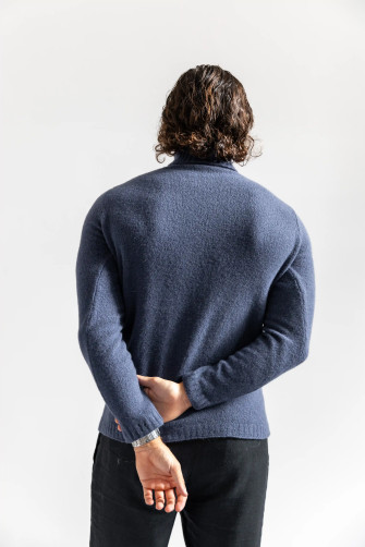 copy of Camel men's virgin wool cyclist neck sweater