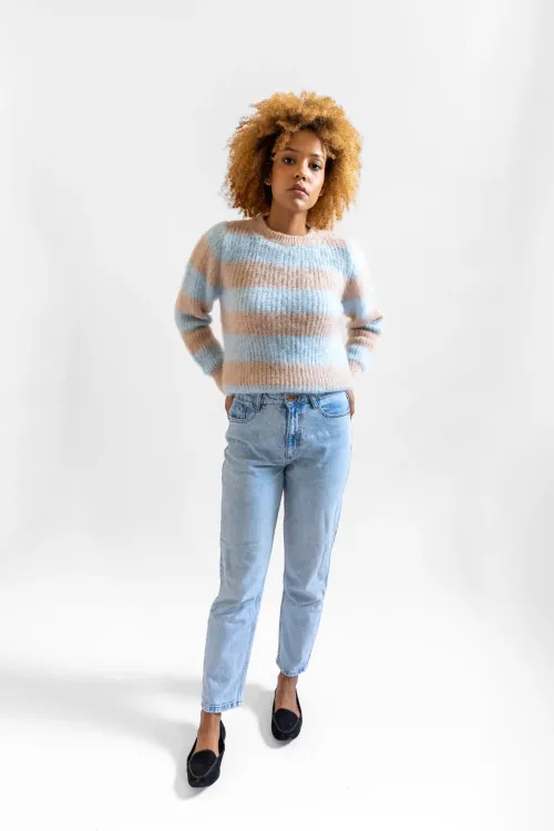 copy of Striped crew-neck...