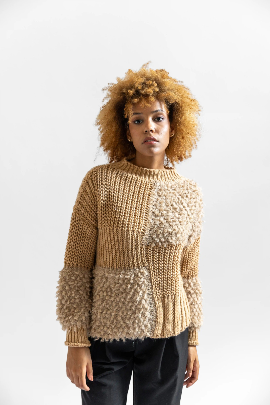 Maglia collo caminetto in...