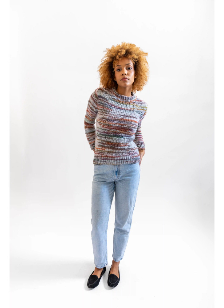 copy of Printed yarn wool blend crew neck sweater