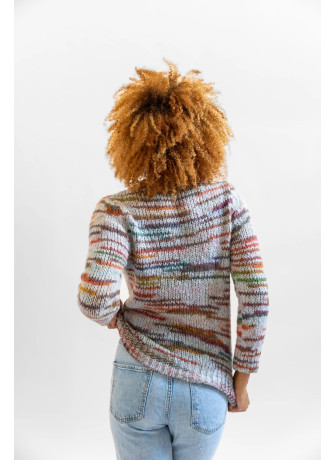 copy of Printed yarn wool blend crew neck sweater