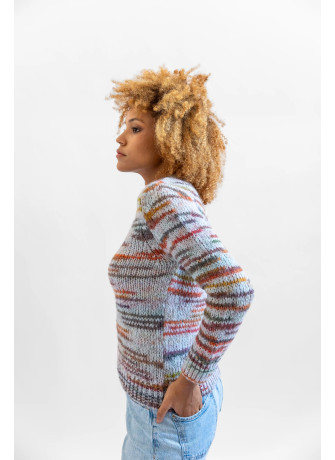 copy of Printed yarn wool blend crew neck sweater