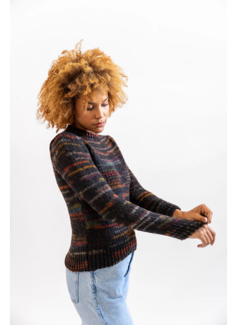 copy of Printed yarn wool blend crew neck sweater