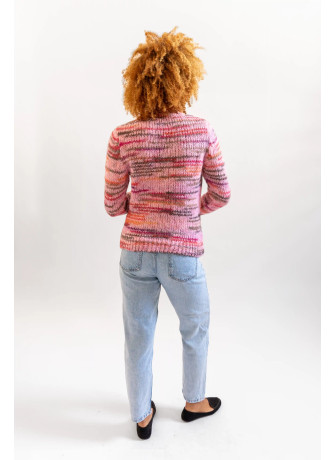 copy of Printed yarn wool blend V-neck sweater