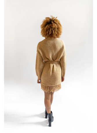 copy of Knitted coat with fringes