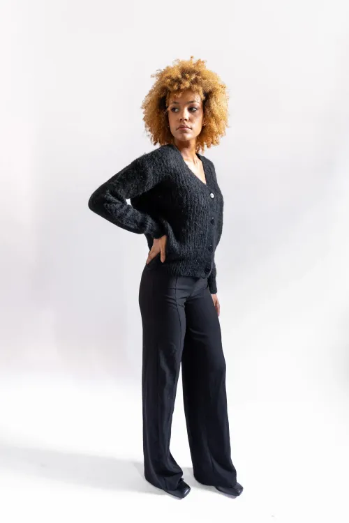 Cardigan corto in kid...