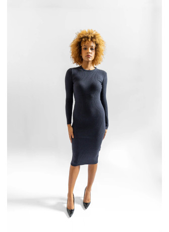 copy of Ribbed dress in wool and viscose