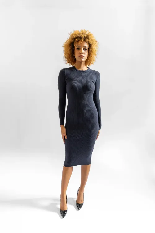 copy of Ribbed dress in...