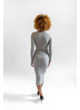 copy of Ribbed dress in wool and viscose