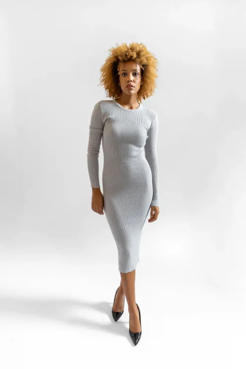 copy of Ribbed dress in...