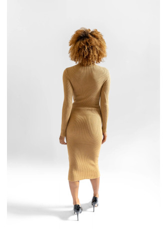 copy of Ribbed dress in wool and viscose