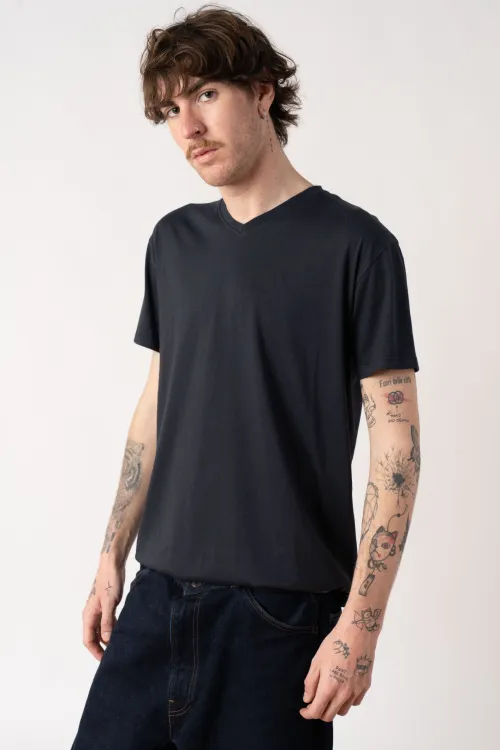 Scollo a V 100% cotone basic