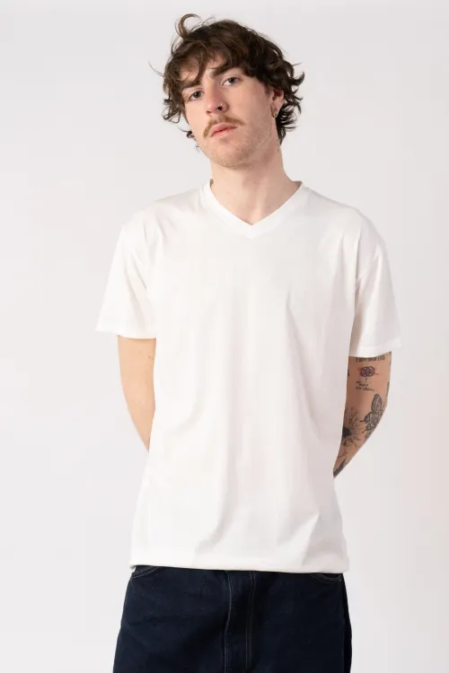 Scollo a V 100% cotone basic