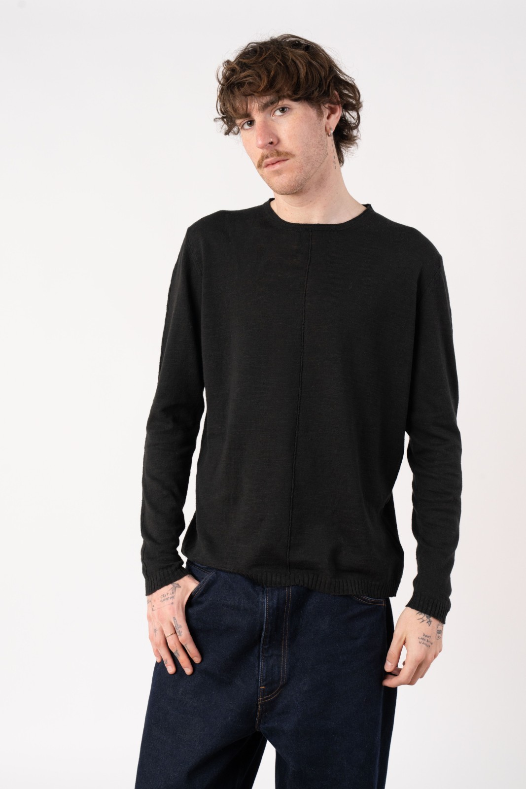 Girocollo 70% cotone 30% lino