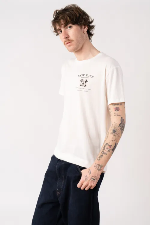 Basic white crewneck with...