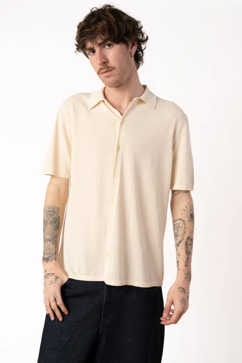 Half-sleeved overshirt in...