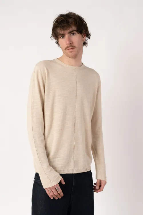 Girocollo 70% cotone 30% lino