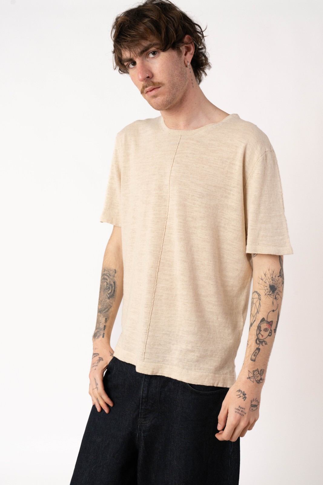 Short sleeve crew neck in...