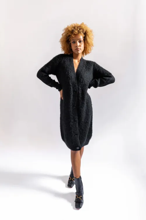 Solid color brushed kid...