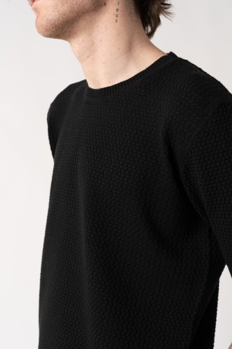 Girocollo 100% cotone nido d’ape
