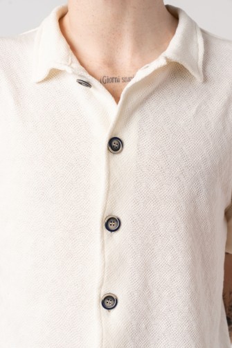 Camicia 70% cotone 30% lino