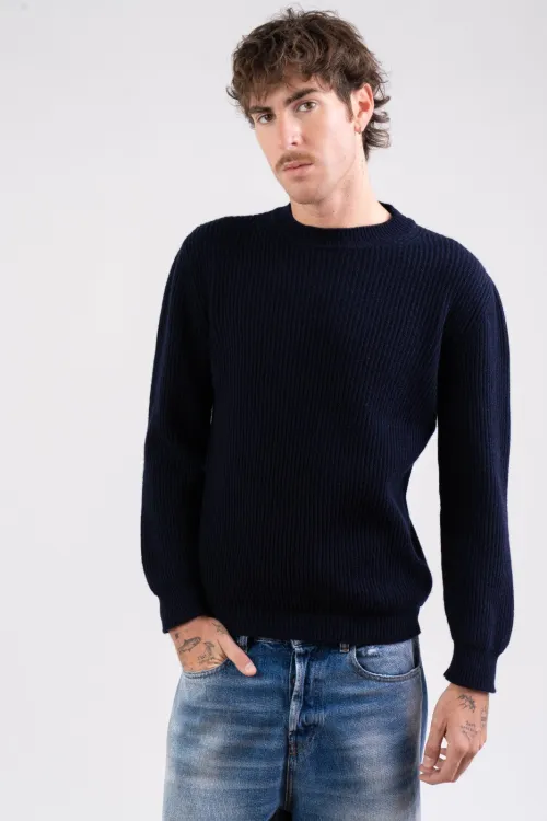 Maglia girocollo a maglia...