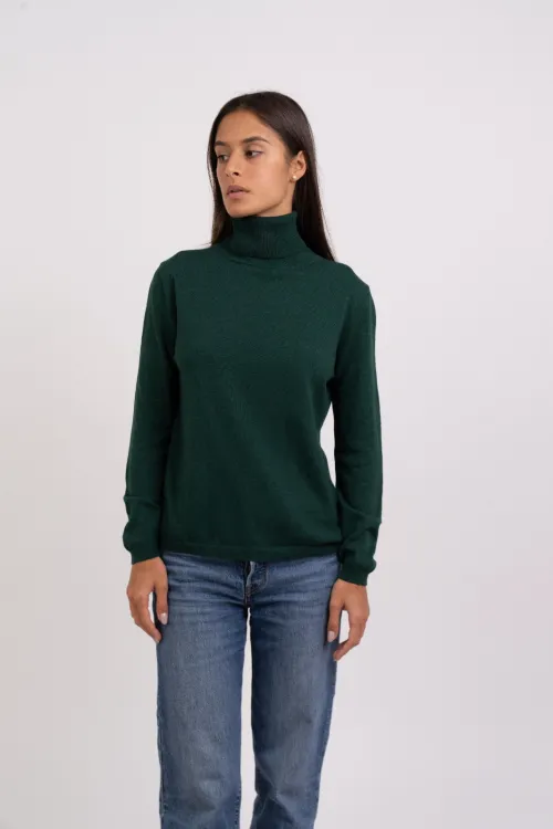 Maglia dolcevita misto...