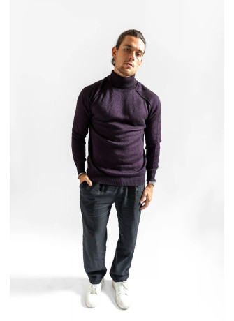 Men's high collar saddle sleeve cycling shirt