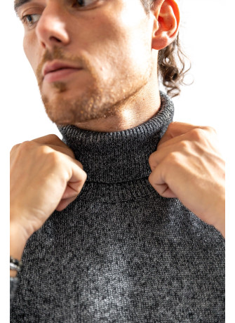 Men's high collar saddle sleeve cycling shirt