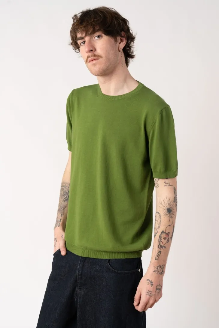 copy of Natural shaved half-sleeve crew neck