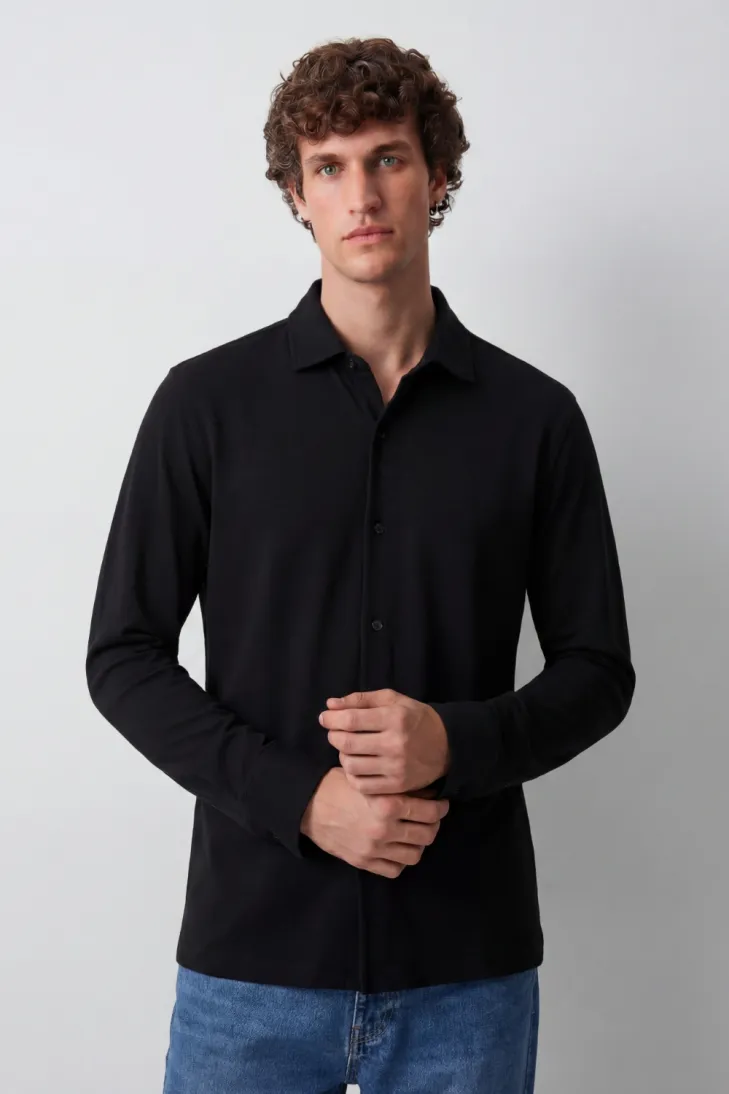 Camicia in Jersey bianco