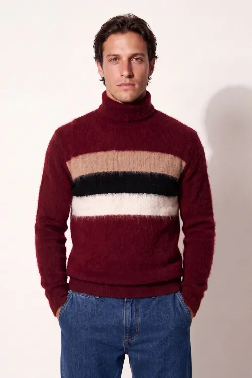 Maglia collo alto bandiera