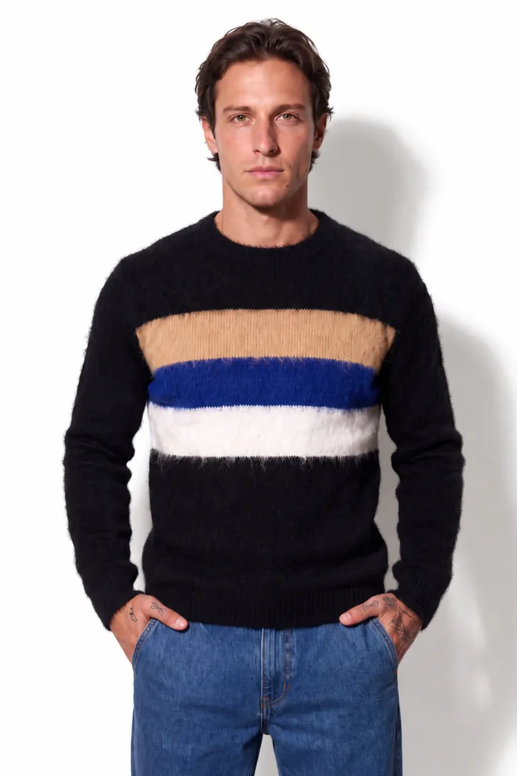 Maglia girocollo bandiera